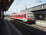 928 458 im Ersatzverkehr fr die Ruhrtalbahn nach Hattingen (Ruhr) in Witten Hbf.