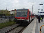 VT 628.4/749096/628-577-als-rb-44-aus 628 577 als RB 44 aus Landshut (Bay) Hbf in Rosenheim. 21.09.2021