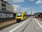 VT 640 ALSTOM Lint 27/777666/vt-202-der-hessischen-landesbahn-als VT 202 der Hessischen Landesbahn als RB 90 aus Altenkirchen (Westerwald) in Limburg (Lahn). 12.06.2022