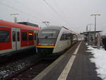 VT 642 SIEMENS Desiro/647115/vt-305-a-der-hessischen-landesbahn VT 305 A der Hessischen Landesbahn als RB 21 aus Wiesbaden Hbf in Niedernhausen (Taunus). 02.02.2019