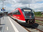 VT 642 SIEMENS Desiro/741506/642-162-als-re-crailsheim-- 642 162 als RE Crailsheim - Aschaffenburg in Lauda. 31.07.2021