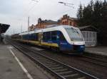 VT 4.07 der eurobahn als ERB Hildesheim Hbf - Lhne (Westf.) in Elze (Han.).