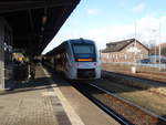 VT 648 ALSTOM Lint 41/647633/1648-438-der-abellio-rail-mitteldeutschland 1648 438 der Abellio Rail Mitteldeutschland als RE 4 nach Halle (Saale) Hbf in Goslar. 09.02.2019