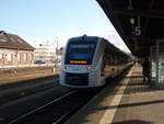VT 648 ALSTOM Lint 41/647634/1648-424-der-abellio-rail-mitteldeutschland 1648 424 der Abellio Rail Mitteldeutschland als RE 4 nach Aschersleben in Goslar. 09.02.2019