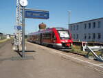VT 648 ALSTOM Lint 41/780013/648-261-als-rb-81-nach 648 261 als RB 81 nach Bodenfelde in Nordhausen. 02.07.2022