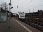 VT 648 ALSTOM Lint 41/835664/648-490-der-start-als-rb 648 490 der Start als RB 38 aus Hannover Hbf in Buchholz (Nordheide). 27.12.2023
