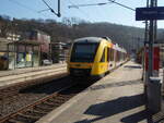 VT 648 ALSTOM Lint 41/840983/vt-2521-der-hessischen-landesbahn-als VT 252.1 der Hessischen Landesbahn als RB 93 aus Bad Berleburg in Kirchen. 09.03.2024