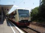 46 der Hohenzollerischen Landesbahn als HzL nach Albstadt-Ebingen in Tbingen Hbf. 05.07.2011