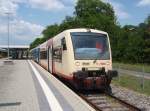 206 der Hohenzollerischen Landesbahn als HzL nach Sigmaringen in Hechingen.