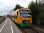 VT 41 der Regentalbahn als RB nach Lam in Cham (Oberpf.).