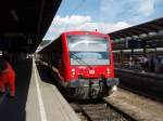 650 102 als RE nach Crailsheim in Ulm Hbf. 17.08.2013