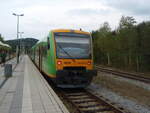 650 650 der Lnderbahn als RB 35 Plattling - Bayerisch Eisenstein in Gotteszell. 21.09.2021