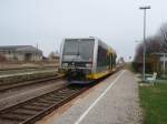 672 901 der Burgenlandbahn als RB 78 nach Merseburg in Querfurt. 16.11.2013