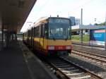 835 der Albtal Verkehrs Gesellschaft als S 9 nach Bruchsal in Mhlacker. 31.07.2012