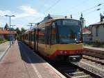 892 der Albtal-Verkehrsgesellschaft als S 31 aus Bruchsal in Odenheim.
