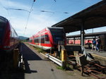 DB Kurhessenbahn/512985/ein-vt-646-als-r-39 Ein VT 646 als R 39 nach Bad Wildungen in Kassel Hbf. 13.08.2016