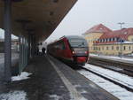 DB Kurhessenbahn/647030/642-149-als-rb-42-brilon 642 149 als RB 42 Brilon Stadt - Marburg (Lahn) in Korbach Hbf. 02.02.2019