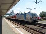 193 806 der Railpool als RE nach Nrnberg Hbf in Sonneberg (Thr.) Hbf. 12.05.2018