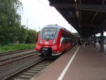 DB Regio Hessen/666305/442-286-als-rb-49-aus 442 286 als RB 49 aus Gieen in Hanau Hbf. 27.07.2019