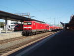 114 029 als RE Frankfurt (Main) Hbf - Kassel in Gieen.