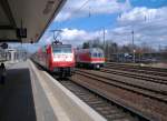 146 022 als RE 6 aus Dsseldorf Hbf bei der Fahrt in die Abstellung in Minden (Westf.).