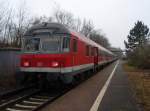 DB Regio NRW/33101/ein-karlsruher-steuerwagen-als-rb-50 Ein Karlsruher Steuerwagen als RB 50 Mnster (Westf.) Hbf - Dortmund Hbf in Capelle (Westf.). 06.12.2008

