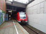 DB Regio NRW/598560/422-017-als-s-3-nach 422 017 als S 3 nach Oberhausen Hbf in Hattingen (Ruhr) Mitte. 03.02.2018