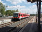 628 458 im Ersatzverkehr fr die Ruhrtalbahn aus Hattingen (Ruhr) bei der Einfahrt in Witten Hbf. 01.05.2018