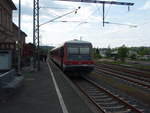 928 458 im Ersatzverkehr fr die Ruhrtalbahn aus Witten Hbf in Hattingen (Ruhr).