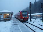 DB Regio NRW/647026/612-045-als-re-17-hagen 612 045 als RE 17 Hagen Hbf - Kassel-Wilhelmshhe in Brilon Wald. 02.02.2019