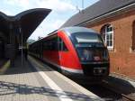 DB Regio Sudost/30243/642-515-als-re-2-aus 642 515 als RE 2 aus Erfurt Hbf in Saalfeld (Saale). 05.07.2008