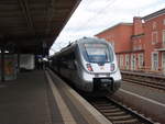 DB Regio Sudost/647640/1442-307-als-re-13-leipzig 1442 307 als RE 13 Leipzig Hbf - Magdeburg Hbf in Dessau Hbf. 09.02.2019