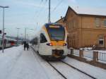 ET 5.04 der eurobahn als RB 69 Mnster (Westf.) Hbf - Bielefeld Hbf in Brackwede. 28.12.2010