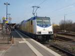 146-12 der metronom Eisenbahngesellschaft als ME aus Gttingen in Uelzen. 02.04.2011
