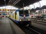 246 009 der metronom Eisenbahngesellschaft als ME nach Cuxhaven in Hamburg Hbf.