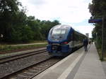 niederbarnimer-eisenbahn-neb/618555/632-005-der-niederbarnimer-eisenbahn-als 632 005 der Niederbarnimer Eisenbahn als RB 26 Kostrzyn Osob - Berlin-Lichtenberg in Seelow-Gusow. 07.07.2018