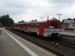 RegioBahn/564465/zwei-vt-609-der-bayernbahn-im Zwei VT 609 der BayernBahn im Einsatz fr die RegioBahn als Sonderzug zur Tour de France nach Dsseldorf Hbf in Mettmann Stadtwald. 02.07.2017