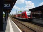 Ein Doppelstock Steuerwagen als RE 20 nach Halle (Saale) Hbf in Uelzen. 24.05.2014