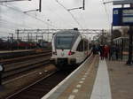 Ein GTW der Arriva als Stoptrein Roermond - Nijmegen in Venlo.
