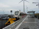 Ein GTW der Arriva als Stoptrein nach Groningen in Eemshaven.