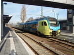 ET 410 der Westfalenbahn als RE 15 aus Mnster (Westf.) Hbf in Emden Hbf. 28.01.2017