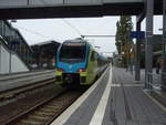 ET 404 der Westfalenbahn als RE 15 aus Mnster (Westf.) Hbf in Emden Hbf.