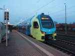 re-60-ems-leine-express/470754/et-612-der-westfalenbahn-als-re ET 612 der Westfalenbahn als RE 60 Rheine - Braunschweig Hbf in Minden (Westf.). 13.12.2015