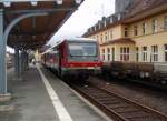 VT 628.2 628 250 als RB aus Marburg (Lahn) in Frankenberg (Eder). 27.03.2010