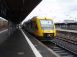 VT 648 ALSTOM Lint 41 VT 209.1 der Hessischen Landesbahn als HLB K�nigstein (Taunus) - Frankfurt (Main) Hbf in Frankfurt-H�chst. 27.03.2020