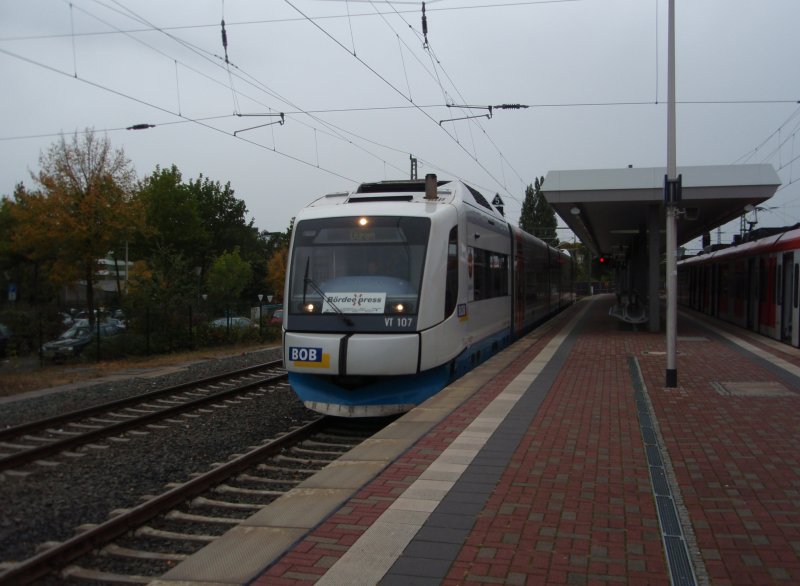 VT 107 der Bayerischen Oberlandbahn als BrdeExpress aus Euskirchen in Dren. 05.10.2008