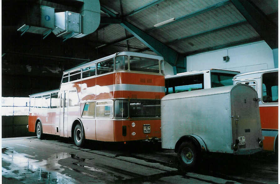 (002'214) - AFA Adelboden - Nr. 6/BE 26'706 - FBW/Vetter-R&J Anderthalbdecker am 22. November 1987 im Autobahnhof Adelboden