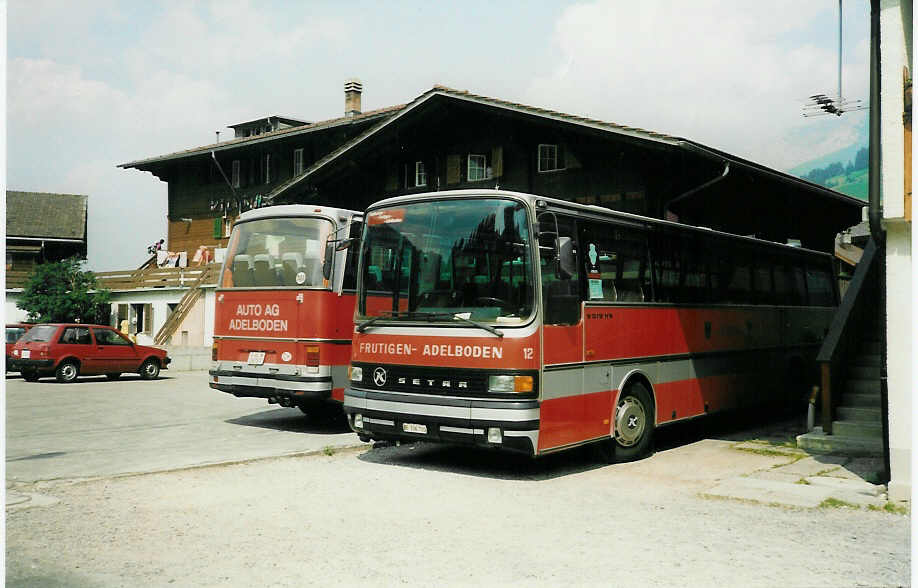 (008'522) - AFA Adelboden - Nr. 12/BE 336'700 - Setra am 29. Juli 1992 in Adelboden, Ferienheim Trachsel