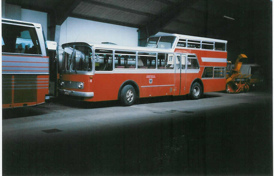 (012'403) - AFA Adelboden - Nr. 6/BE 26'706 - FBW/Vetter-R&J Anderthalbdecker am 11. Mai 1995 im Autobahnhof Adelboden