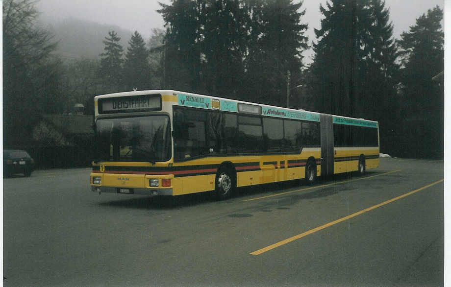 (013'715) - STI Thun - Nr. 69/BE 456'869 - MAN am 26. Januar 1996 bei der Schifflndte Thun